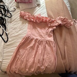 Pink free people dress